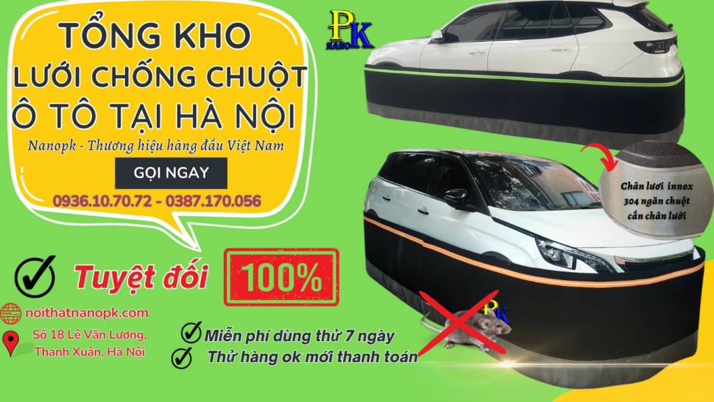 Địa chỉ mua lưới chống chuột ô tô uy tín tại Hà nội - Nanopk phân phối toàn quốc