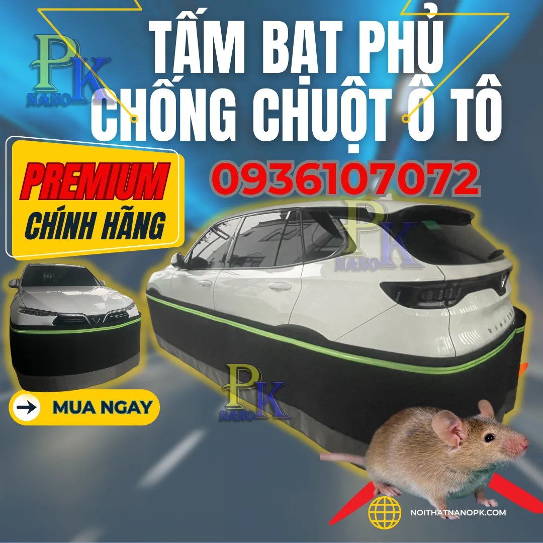 tấm chắn chuột ô tô cao cấp nanopk, quây chống chuột ô tô, rào chống chuột ô tô cao cấp nanopk