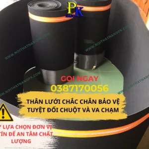 Sản phẩm Quây chống chuột ô tô được trang bị thêm khoá chống trộm và dây cáp