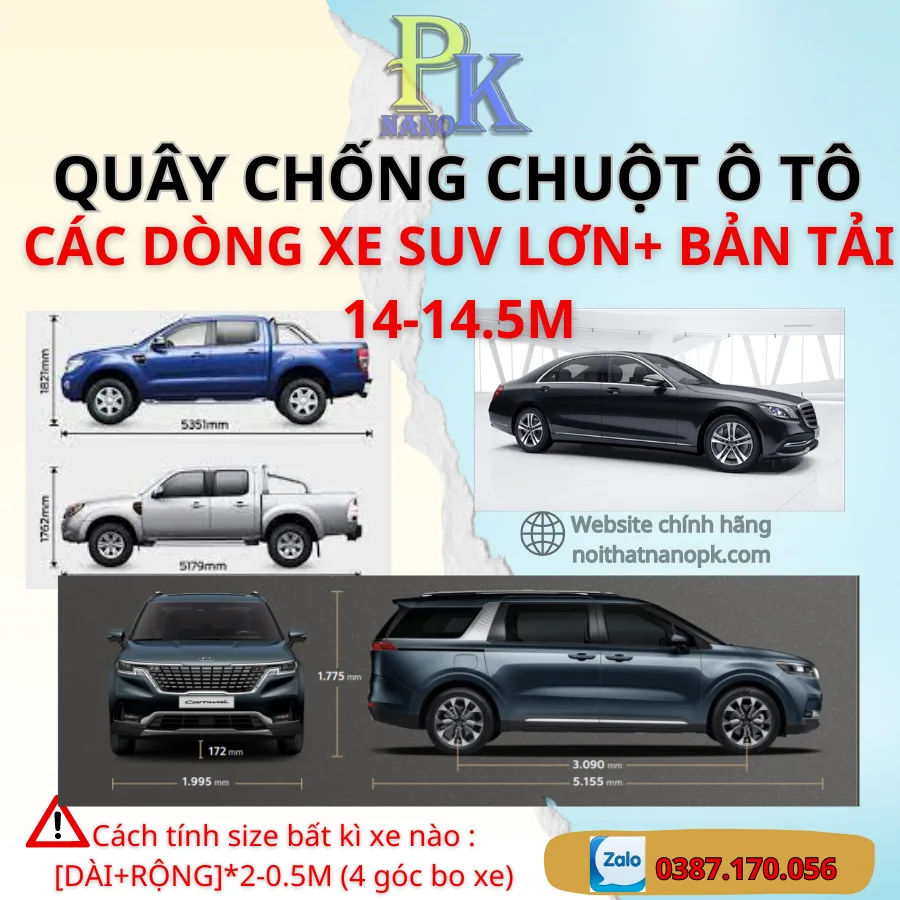Phân khúc các dòng xe dài , lớn