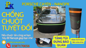 [TOP1]Cách chống chuột ô tô xe Porsche Cayenne bằng Quây rào chống chuột ô tô