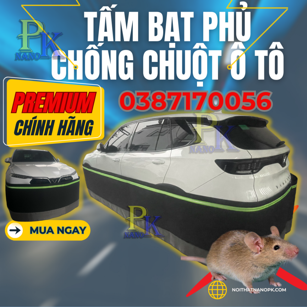 Sản phẩm Quây chống chuột ô tô Nanopk là tấm chắn bên ngoài xung quanh xe giúp ngăn chuột tuyệt đối từ bên ngoài. Với chất liệu quây chống chuột ô tô nhẹ nhàng, lắp đặt đơn giản, nhanh gọn, nhưng hiệu quả cao. Với thiết kế tiện lợi, phù hợp cho xe 4-5-7 chỗ và mức giá tốt nhất trên thị trường, chúng tôi cam kết mang đến cho bạn một giải pháp an toàn và hiệu quả.