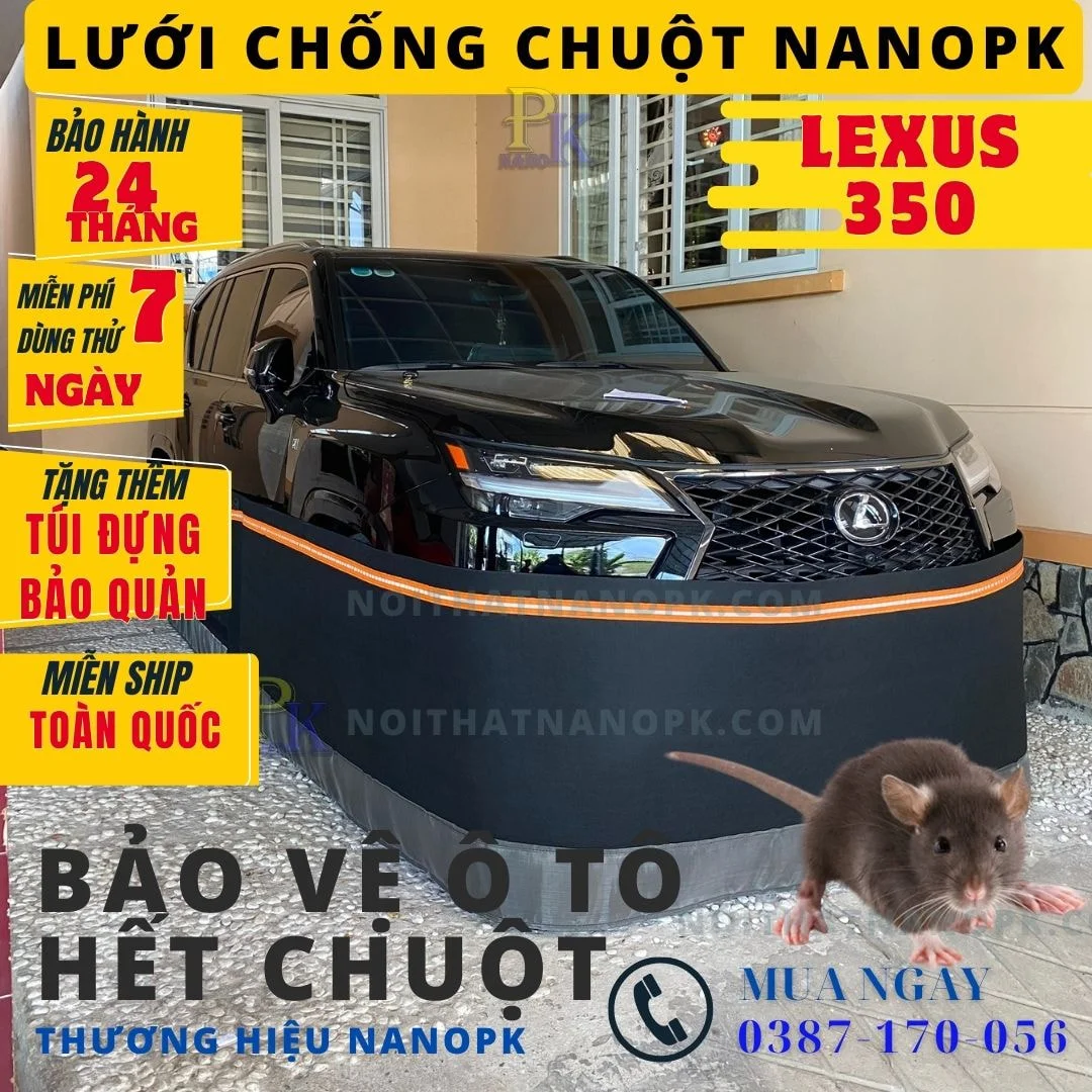 Cach chong chuot o to xe Lexus 350 Lexus 450 Lexus 600 bang Quay chong chuot o to Nanopk Nanopk