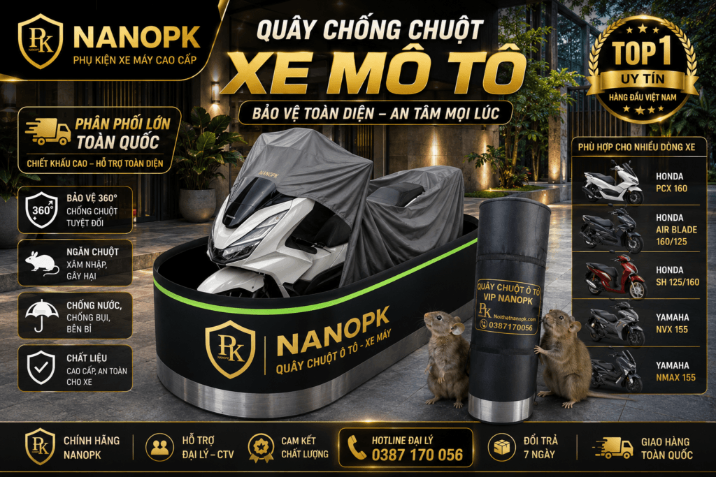 Quây chống chuột xe máy