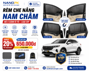 Địa chỉ bán tấm rèm che nắng nam châm ô tô tại Đà Nẵng - Nanopk