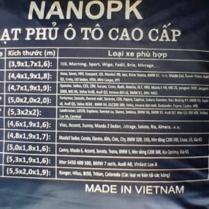 Bạt phủ ô tô xe Ford Everest SIÊU BỀN NANOPK Bạt phủ ô tô xe Ford Everest