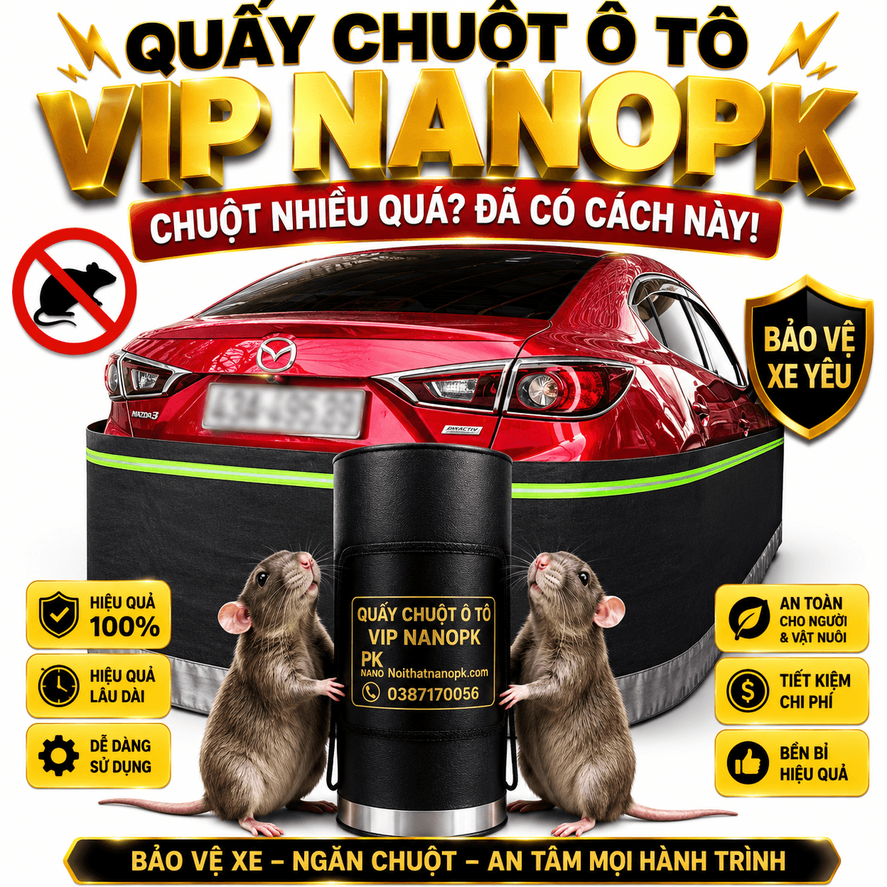 Quây chống chuột Mitsubishi Xpander NanoPK